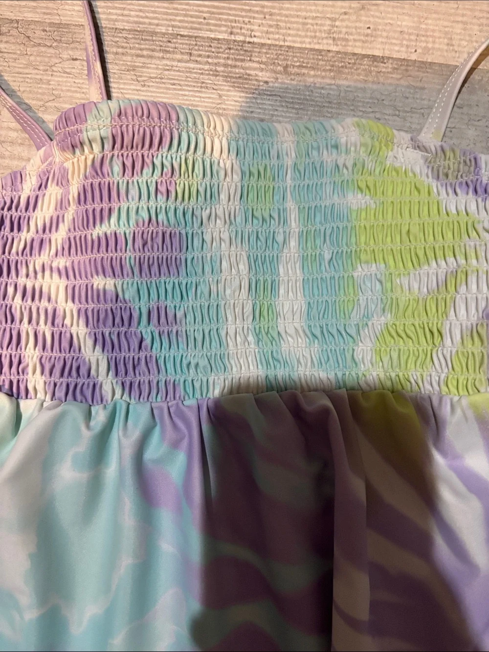 Pastel Tie-Dye Two-Piece Swim Set